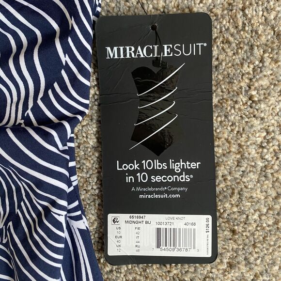 Miraclesuit Tankini Swimsuit Top 10 Love Knot Underwire Flyaway Tummy Control - Picture 8 of 8